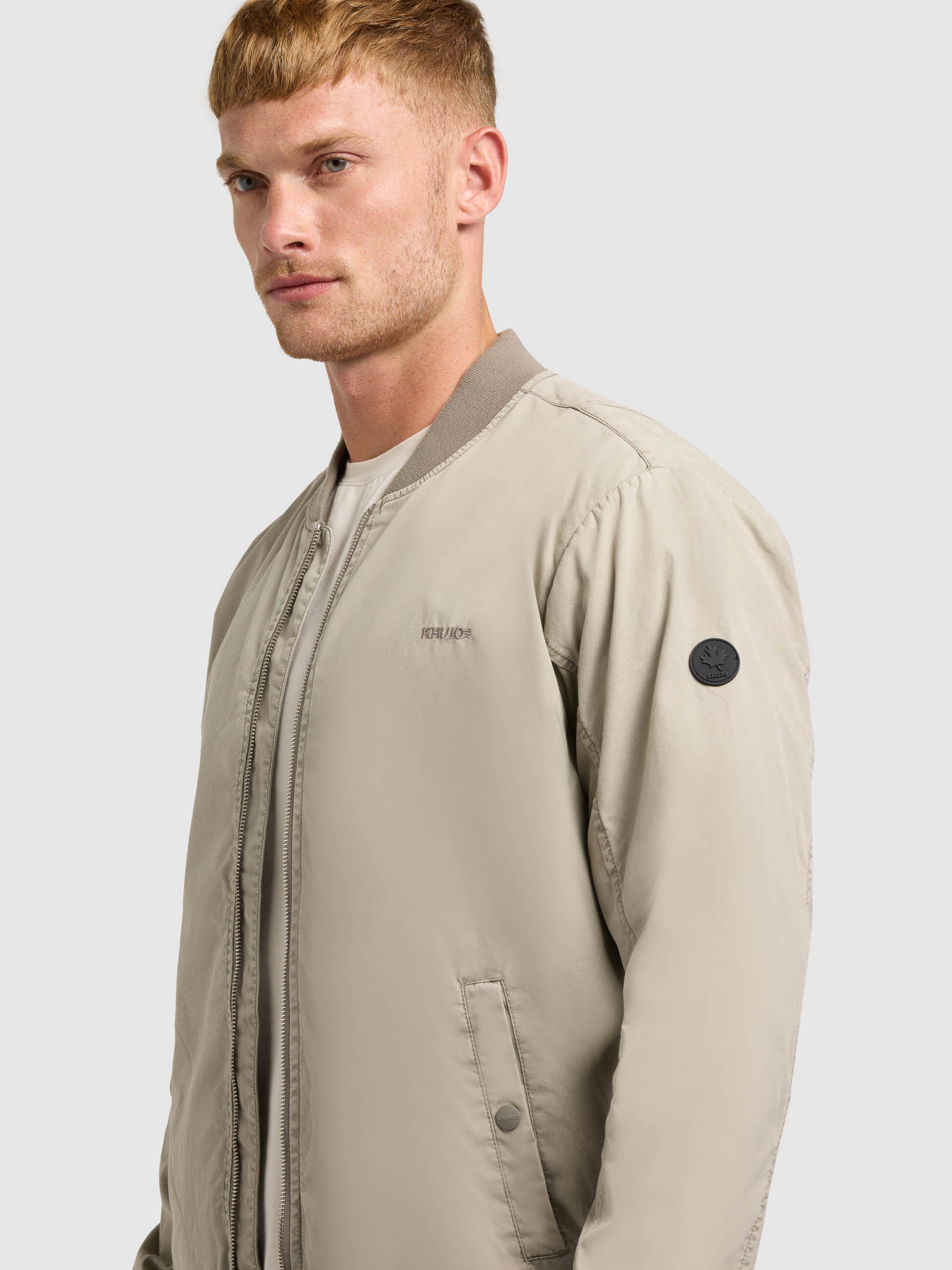 khujo-jacke-ulric-light-grey-blouson-college-damen image 8