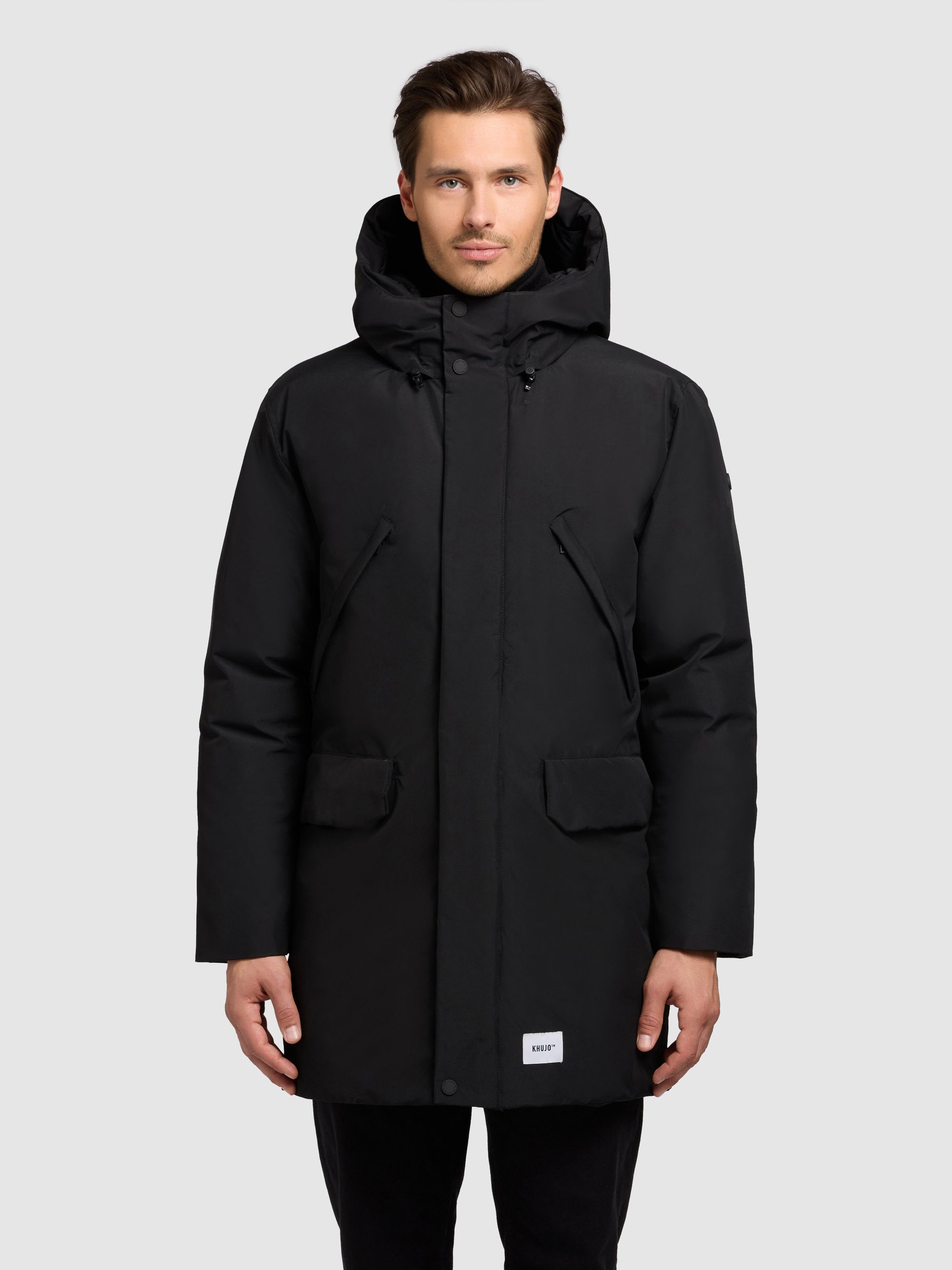 khujo-figaro-damen-mantel-black-parka-kurzmantel-loose-fit image 4