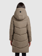 khujo-coat-graya-damen-stepp-kurzmantel-smoke-olive-mit-kapuze image 3