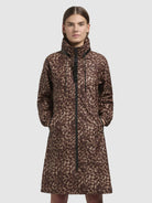 khujo-erthe-leo-print-kurzmantel-damen-braun-leo image 4