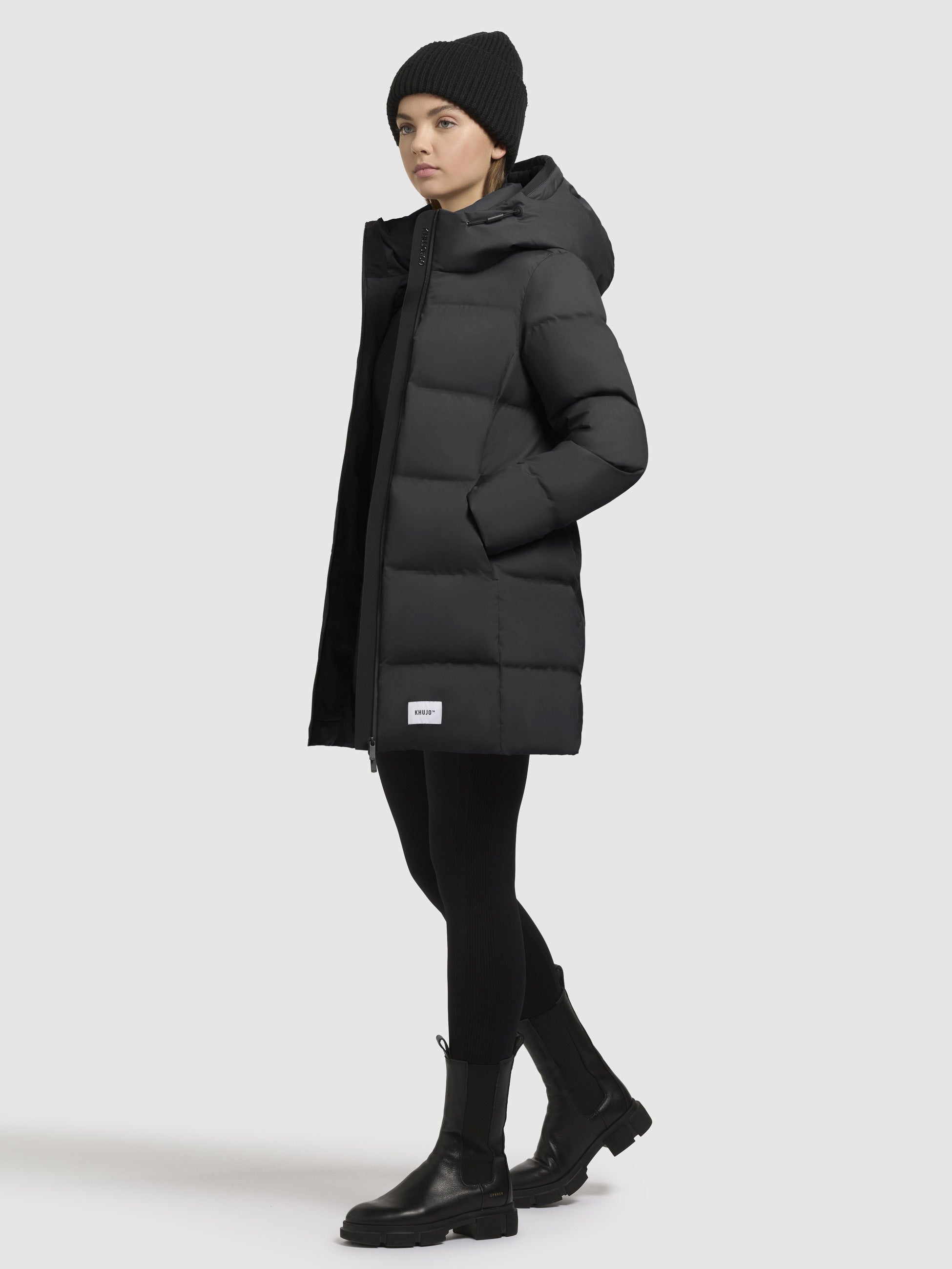 khujo-jacke-tanare3-dunkelgrau-regular-fit-steppjacke image 2