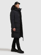 khujo-jacke-dash-damen-steppmantel-black image 2