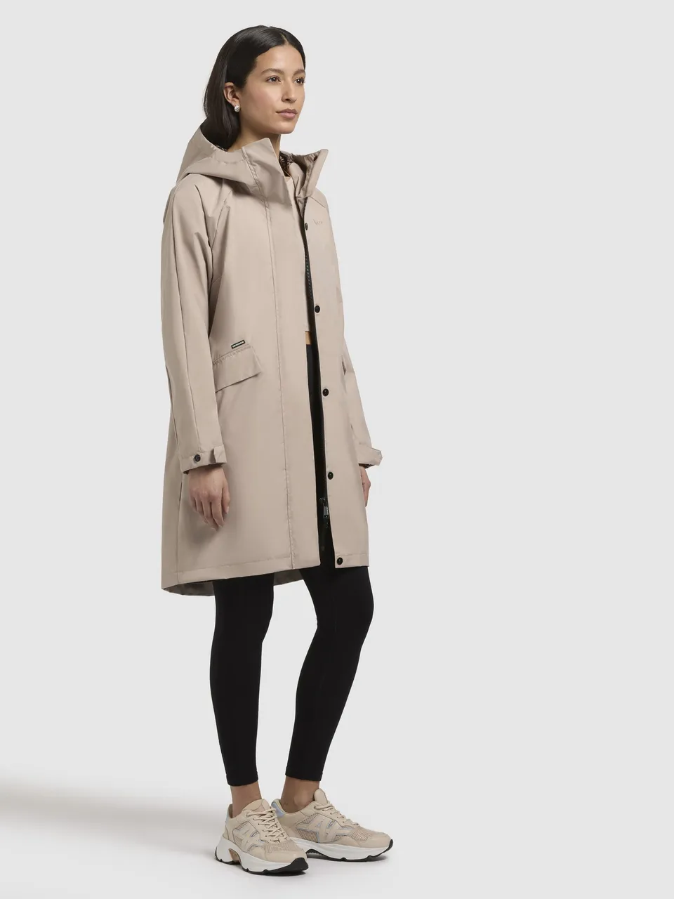 khujo-mantel-yeal-beige-kurzmantel-damen-slim-fit image 1