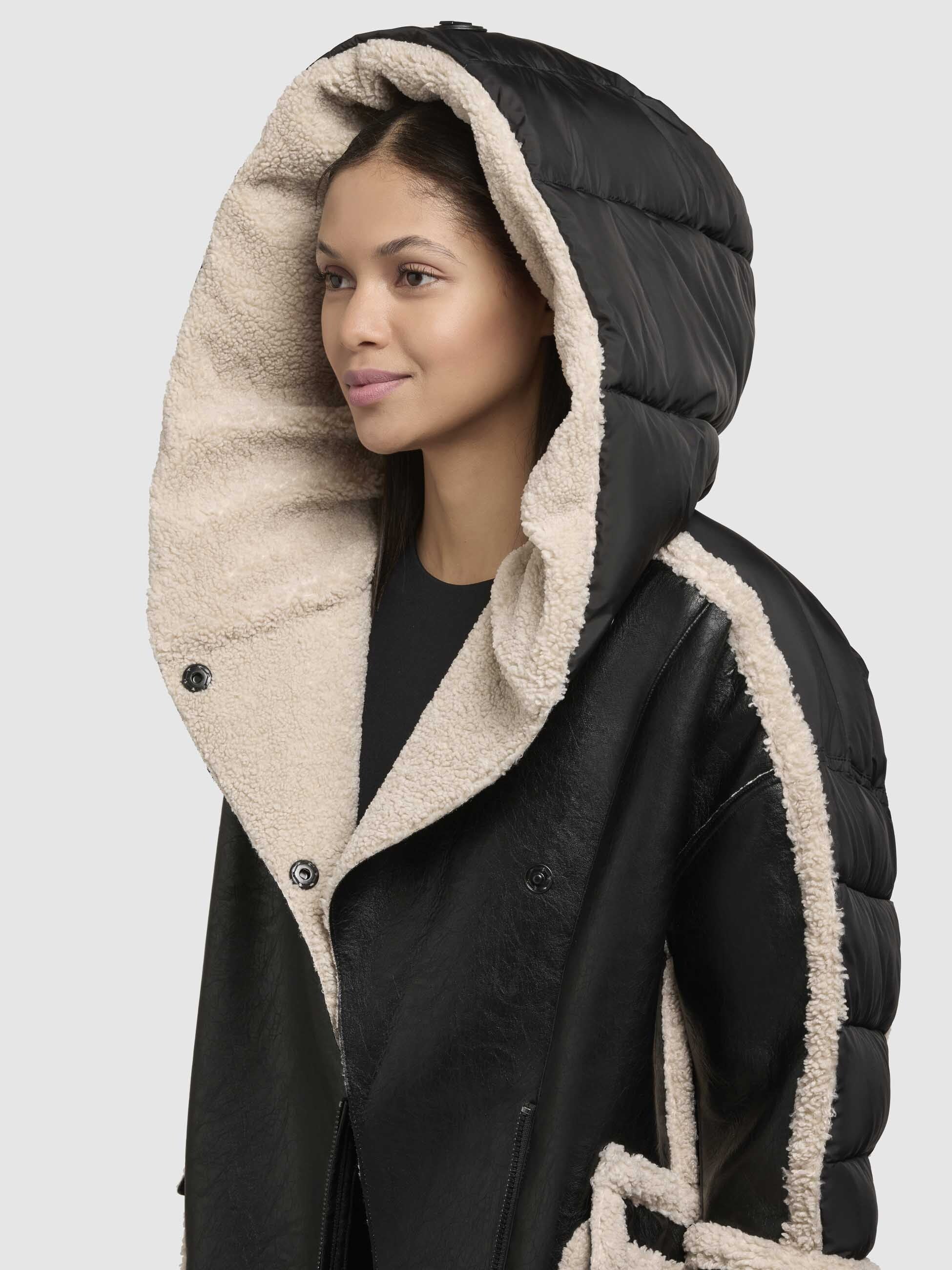 khujo-jacke-katy-schwarz-steppjacke-im-materialmix-mit-teddypl-sch image 7