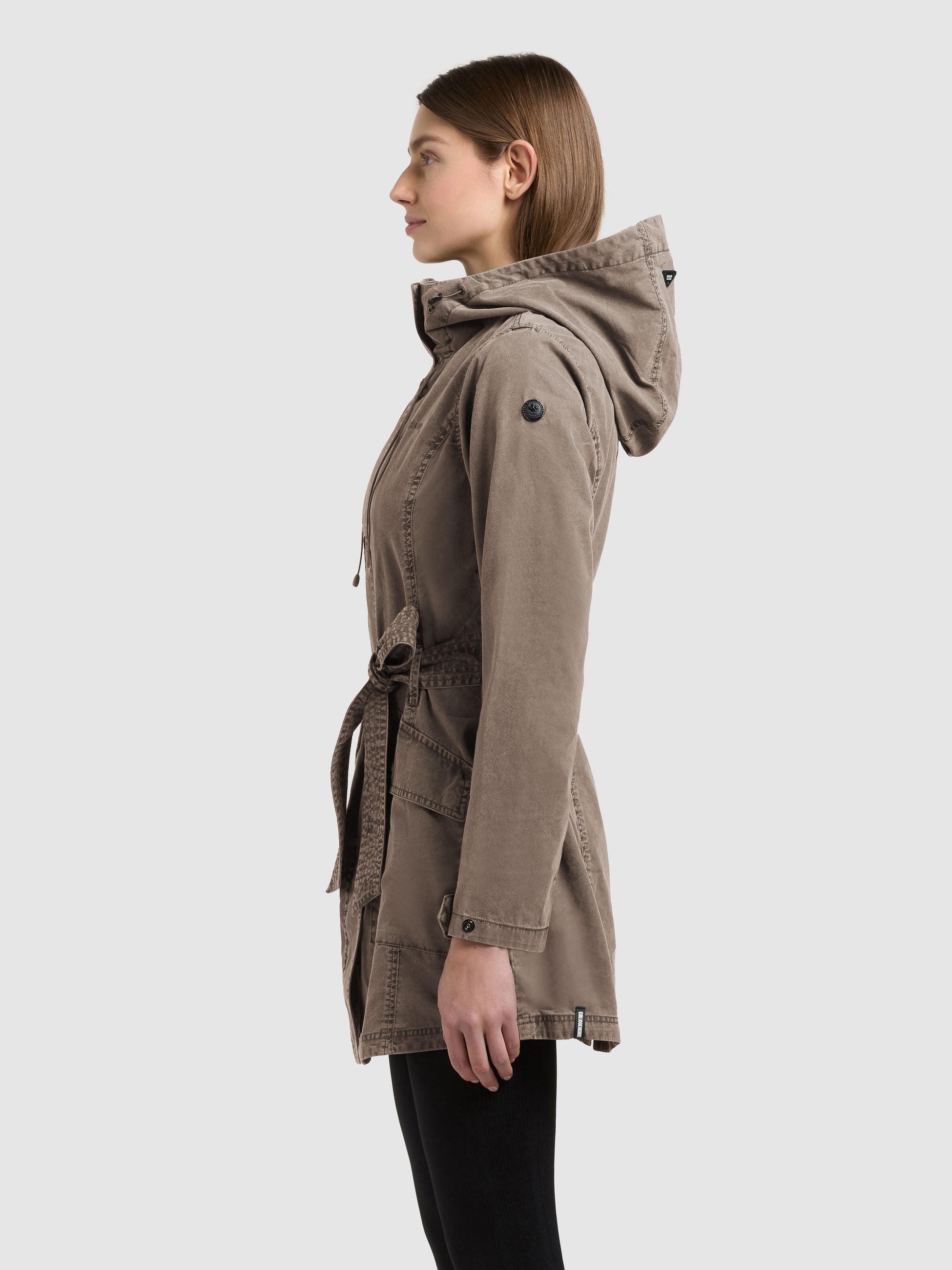 khujo-prea-jacke-damen-trench-parka-in-latte-brown-mit-kapuze-und-g-rtel image 5