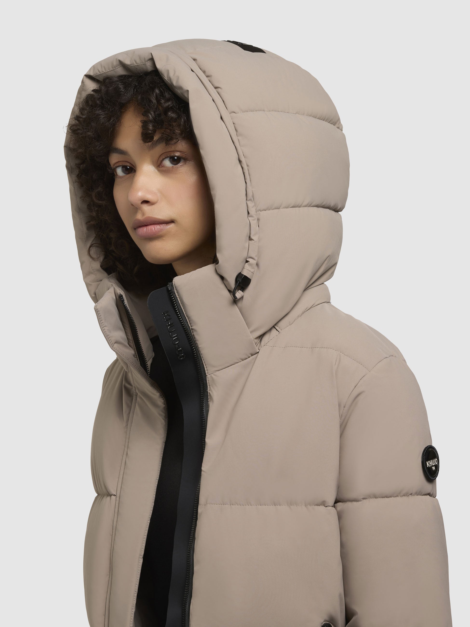 khujo-jacke-haya-matt-graubeige image 7
