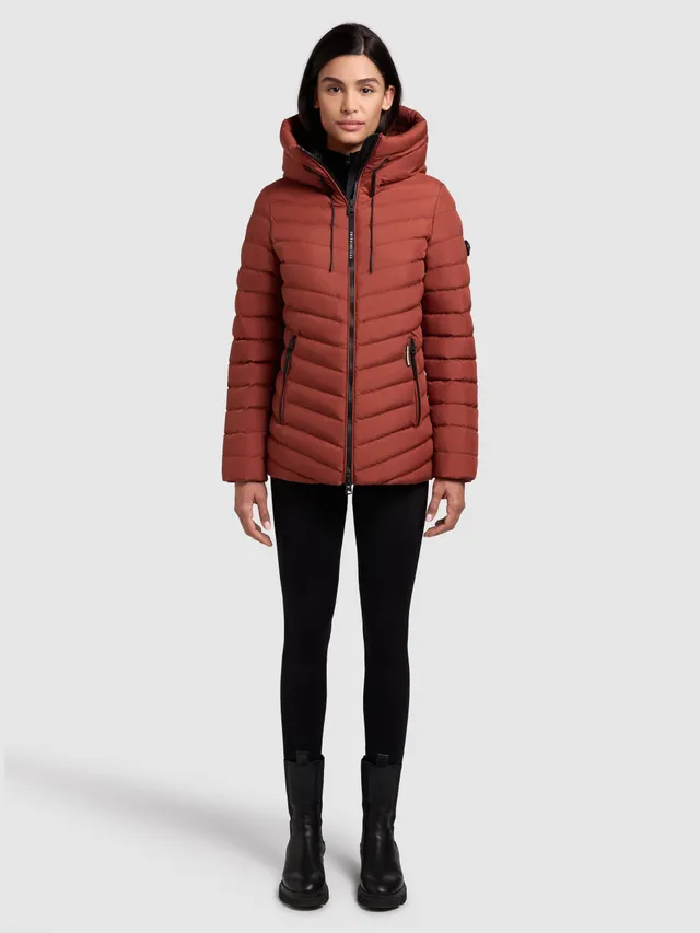 khujo-jacke-pace-dark-red-h-ftlange-damen-steppjacke-mit-kapuze image 1