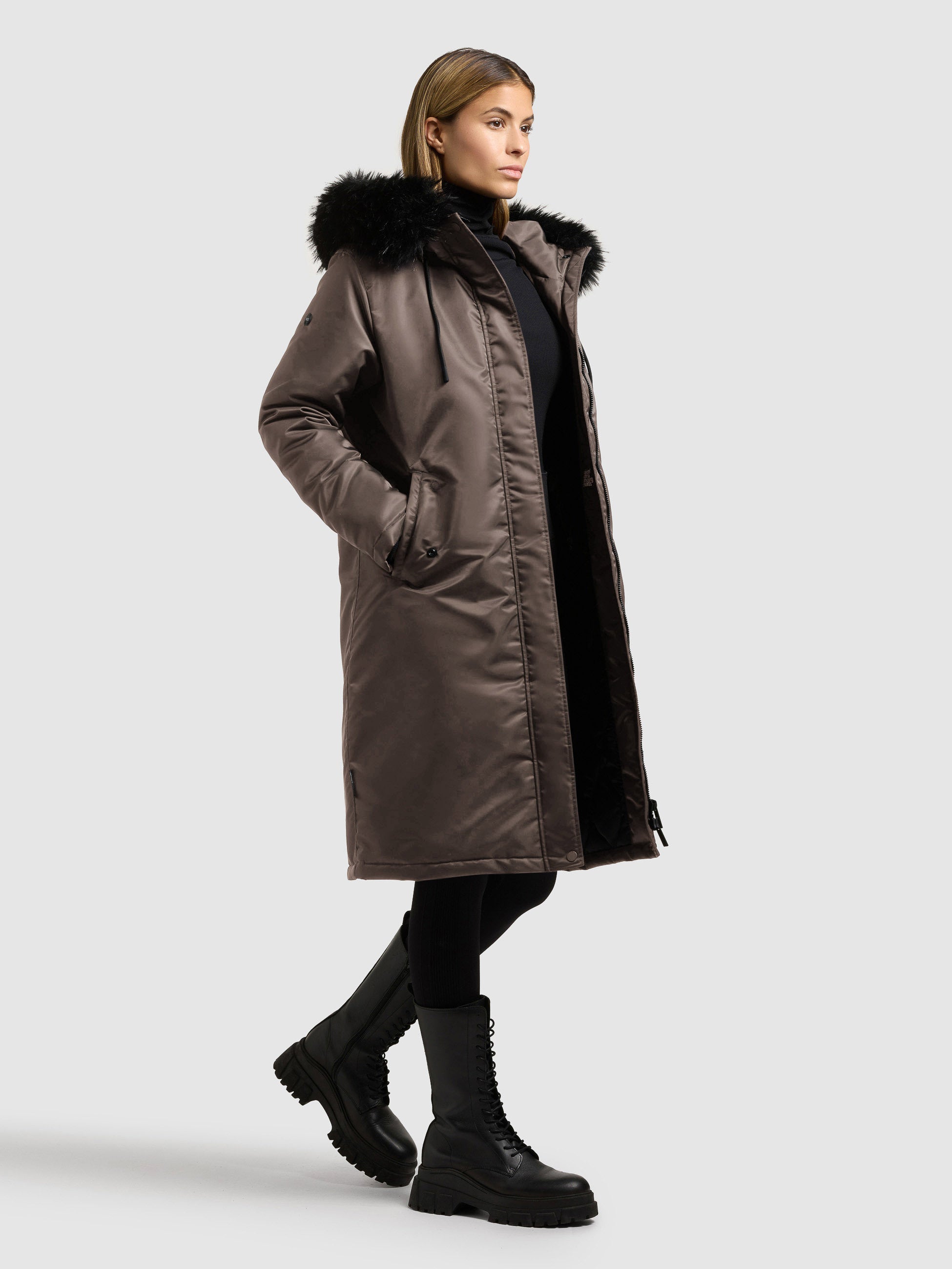 khujo-jilla-wintermantel-potter-brown-mit-kunstfell image 6