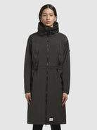 khujo-loulou-damen-coat-windbreaker-kurz-dark-green image 4