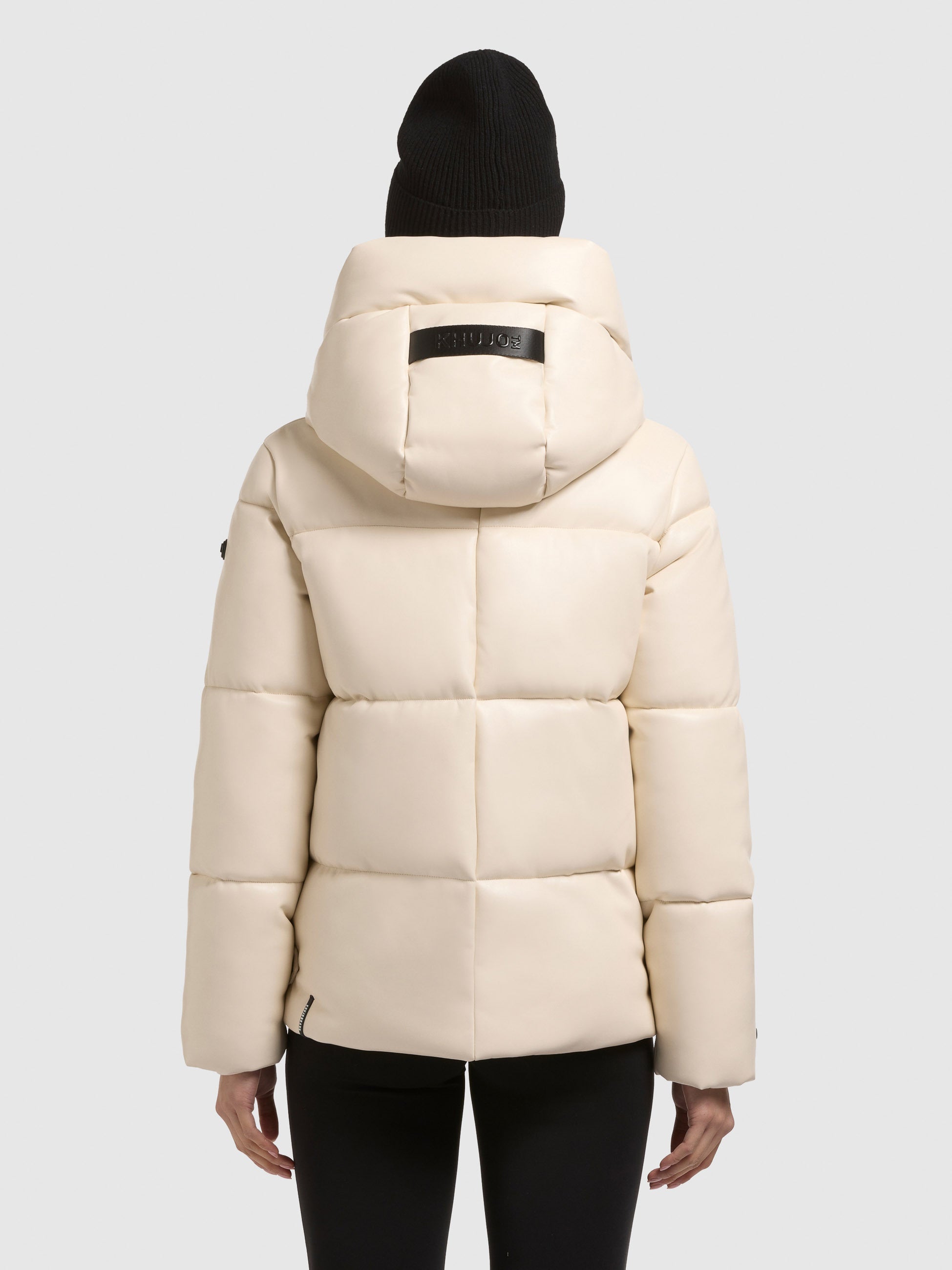 khujo-jacke-aurora-cream-white-gesteppte-kapuzenjacke-in-lederoptik-f-r-damen image 3