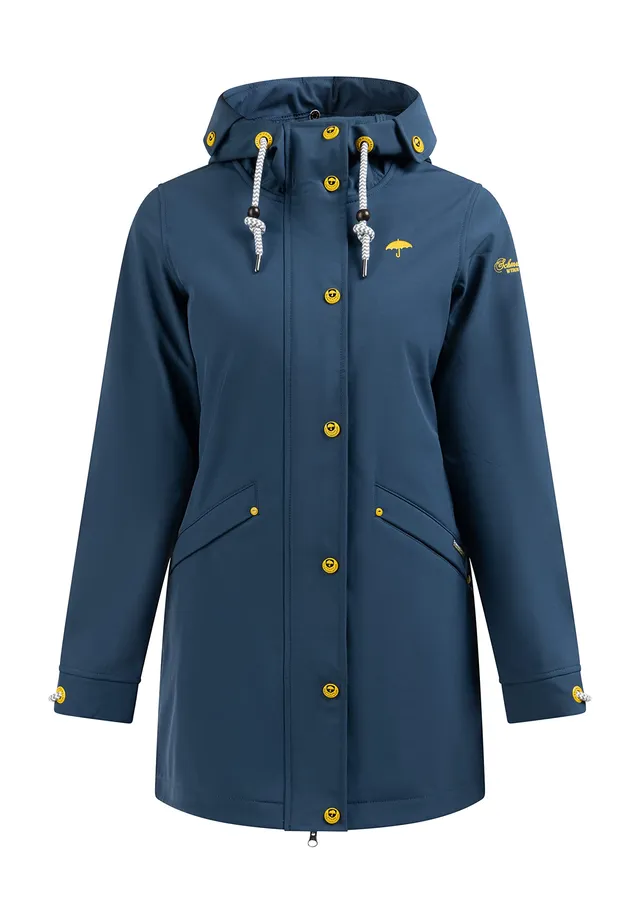 schmuddelwedda-damen-kurzmantel-softshellmantel-mit-fleece-innenseite image 1