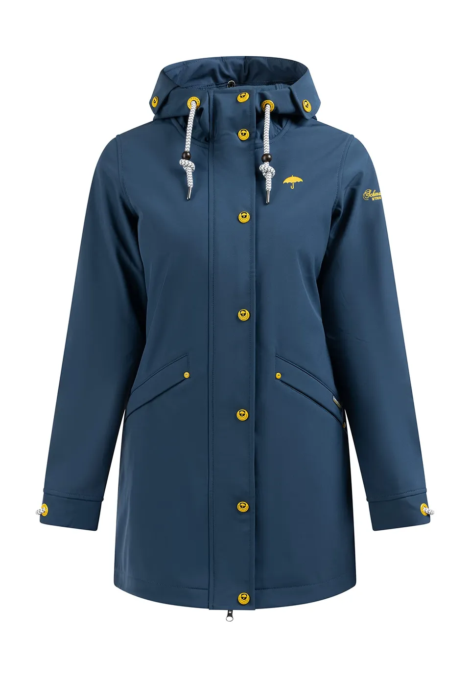 schmuddelwedda-damen-kurzmantel-softshellmantel-mit-fleece-innenseite image 1