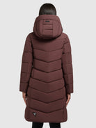 khujo-mantel-mikia-wattierter-wintermantel-knielang-in-wine-red image 3