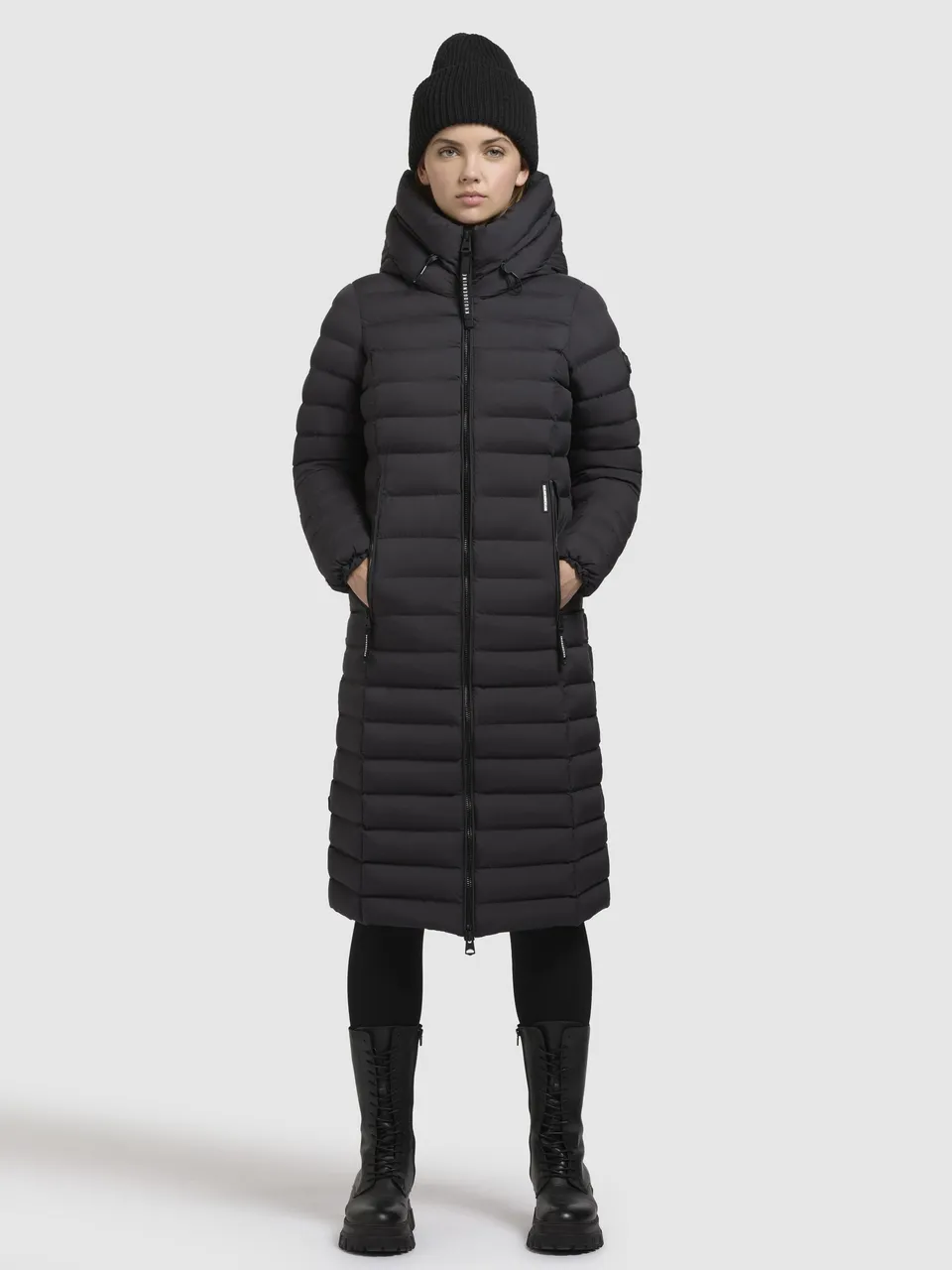khujo-imes-steppmantel-dark-gray-damen image 1