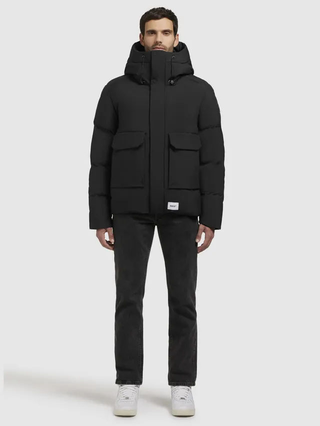 khujo-jacke-hinto2-schwarz-winterjacke-mit-kapuze-und-vielen-taschen image 1