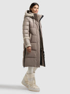 khujo-coat-desna2-greige-damen-steppmantel-mit-teddyfleece image 2
