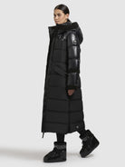 khujo-julita-mantel-schwarz-wadenlanger-steppmantel-regular-fit image 2