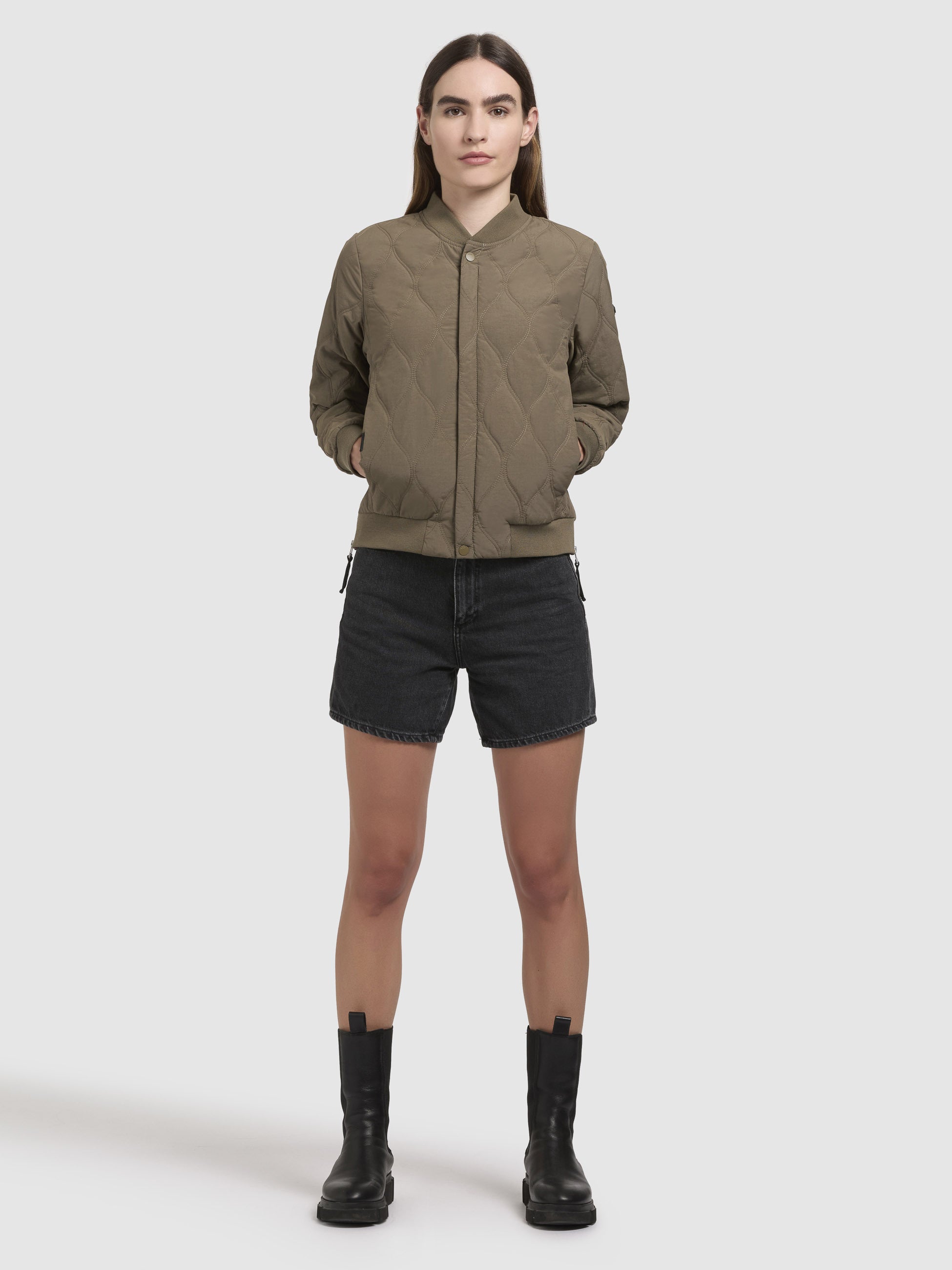 khujo-feen-damen-bomber-sommerjacke-khaki-h-ftlang image 6