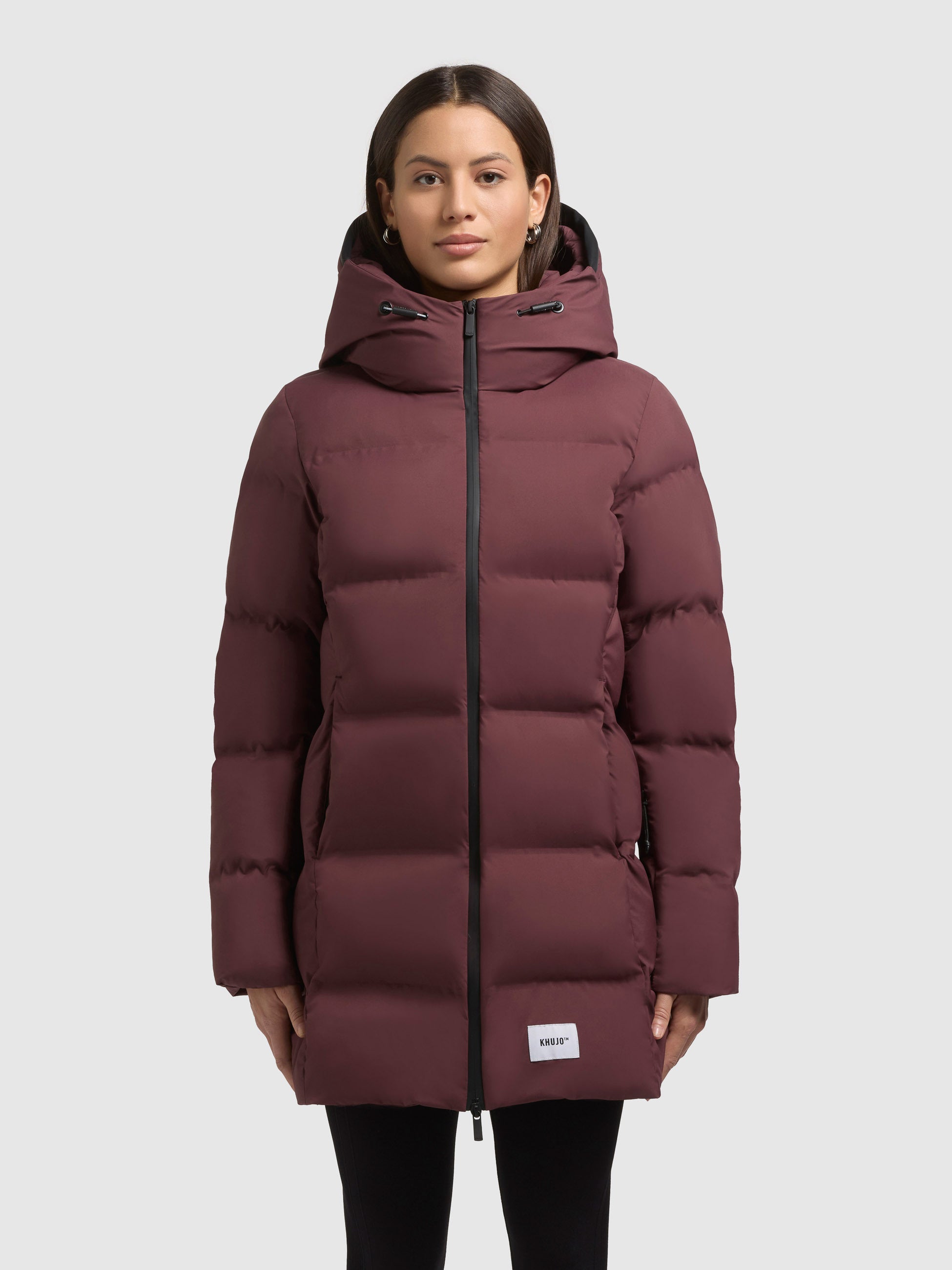 khujo-jacke-tanare4-moscato-red-slim-fit-steppjacke-damen image 4