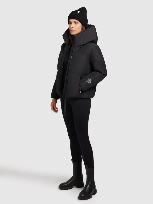 khujo-audrey-matt-damen-winterjacke-schwarz image 1