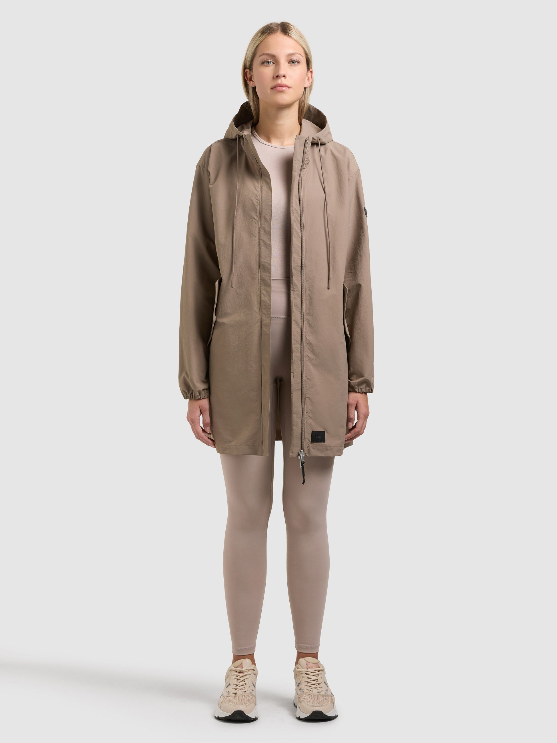 khujo-jacke-ameti-with-bag-latte-brown-leichter-kurzmantel-damen-mit-tasche image 6