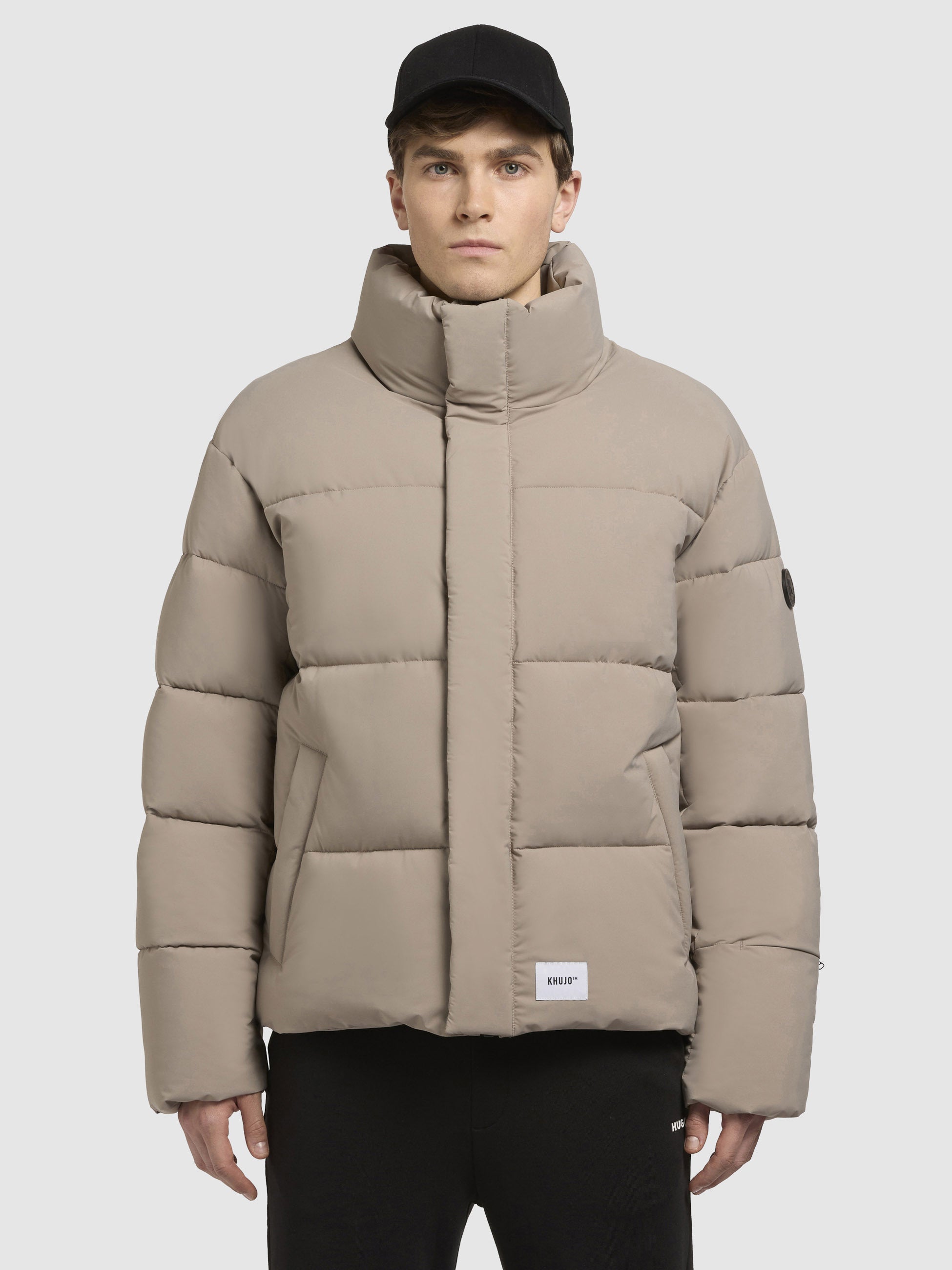 khujo-dungh-matt-steppjacke-graubeige-h-ftlang-loose-fit image 4