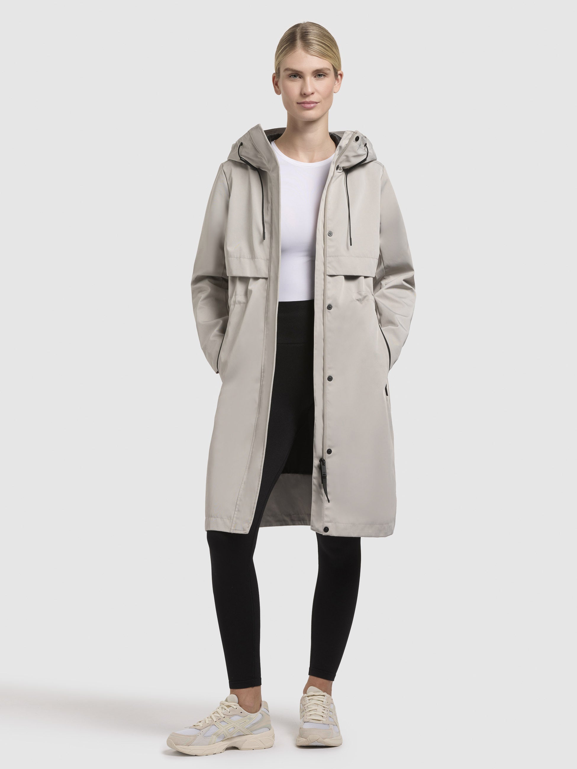 khujo-manao-damen-sommerparka-hellbeige image 1