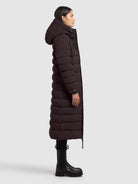 khujo-mantel-simmie2-moody-plum-damen-steppmantel-knielang-slim-fit image 6