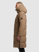 khujo-dash-damen-steppmantel-russet-brown-knielang-mit-kapuze-und-tragegurt image 5