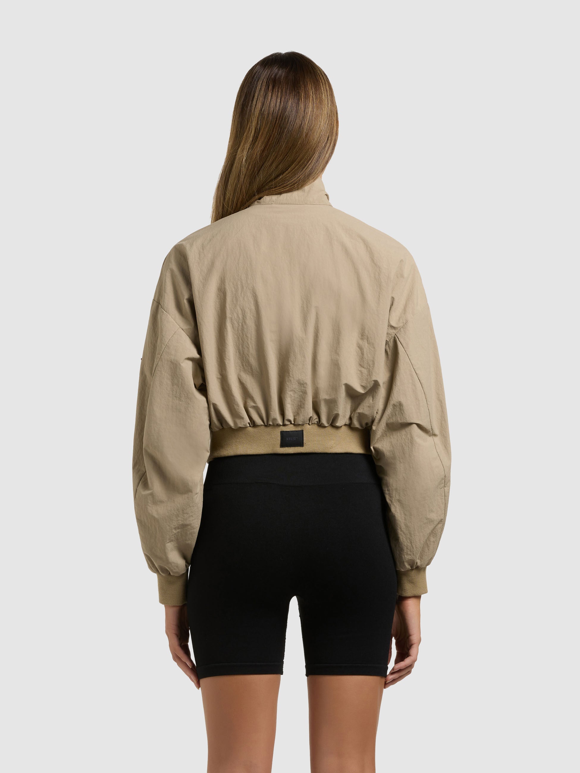 khujo-jacke-marta-with-bag-beige-kurzer-damen-blouson-mit-tasche image 3