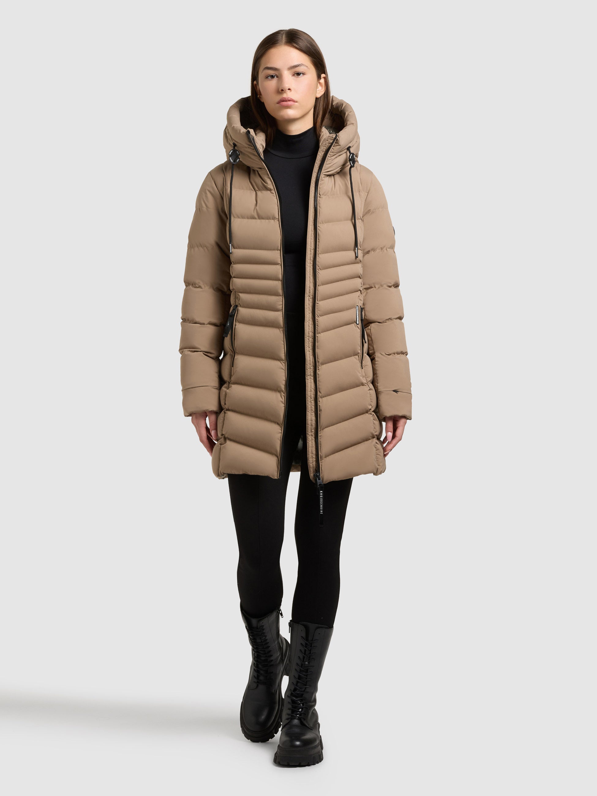 khujo-mantel-lava-cookie-beige-leichter-kurzmantel-slim-fit-f-r-damen image 2