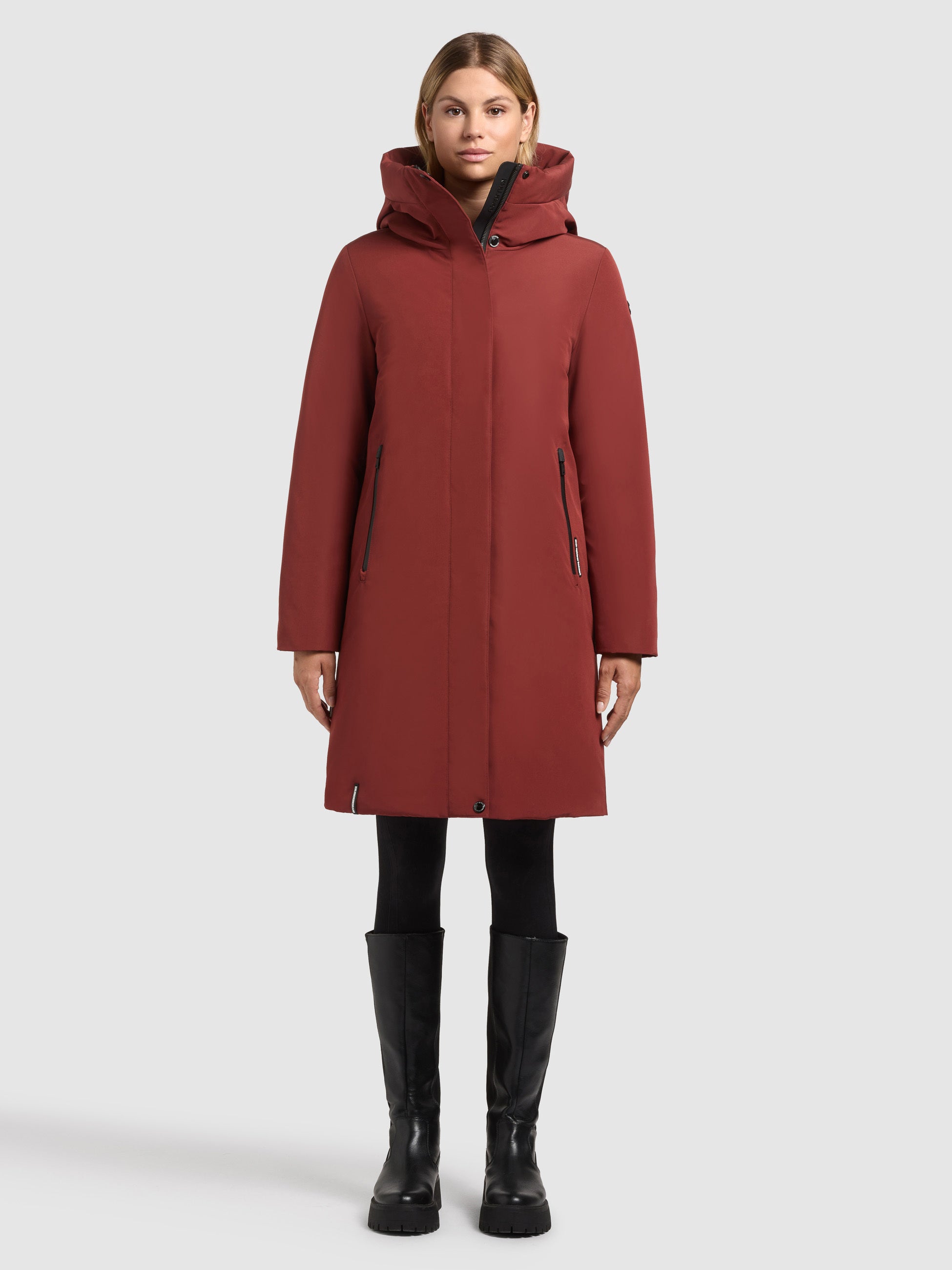 khujo-mantel-nellen-dark-red-damen-knielang image 1