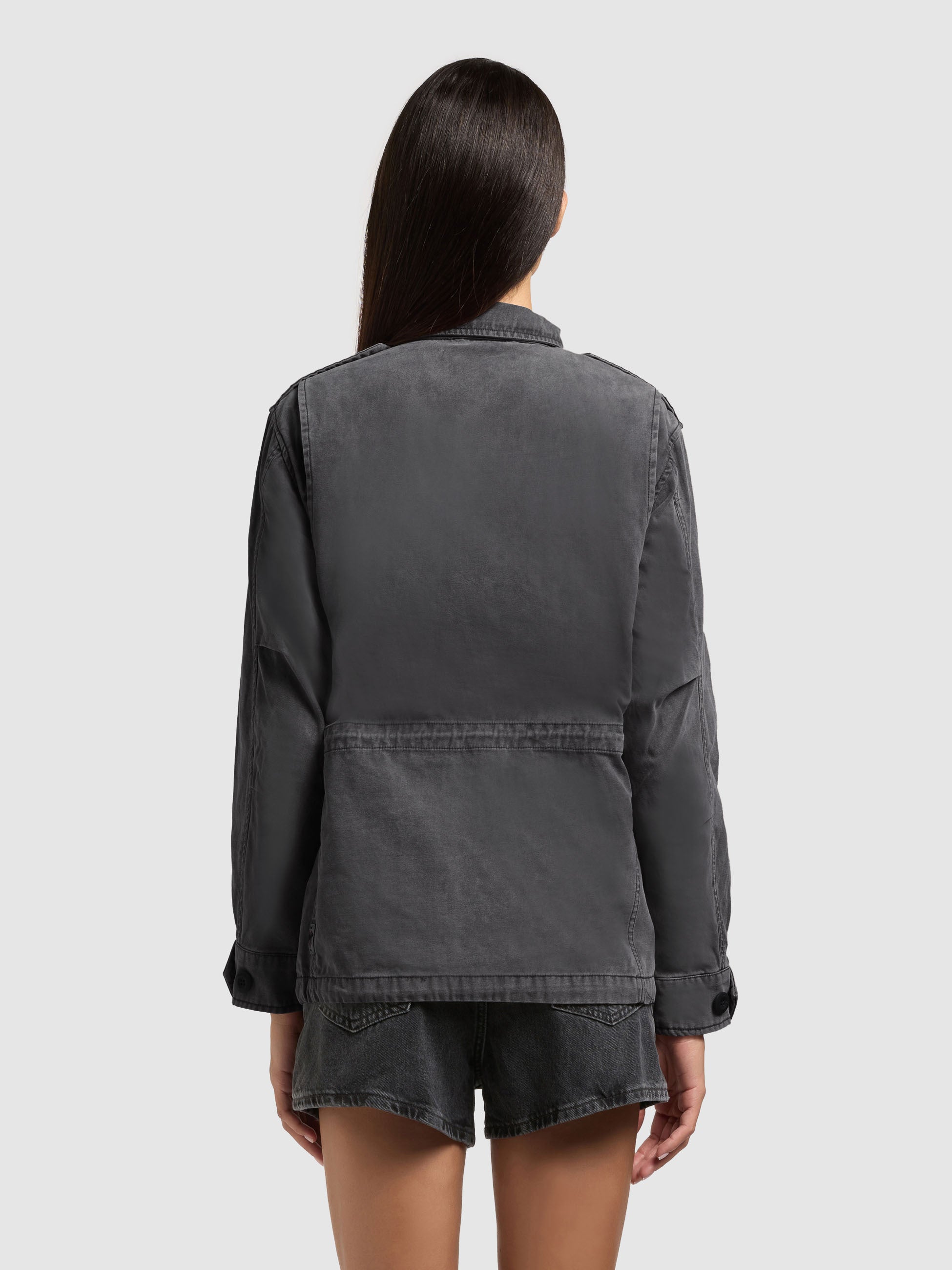 khujo-jacke-buni-black-fieldjacke-baumwoll-twill image 3