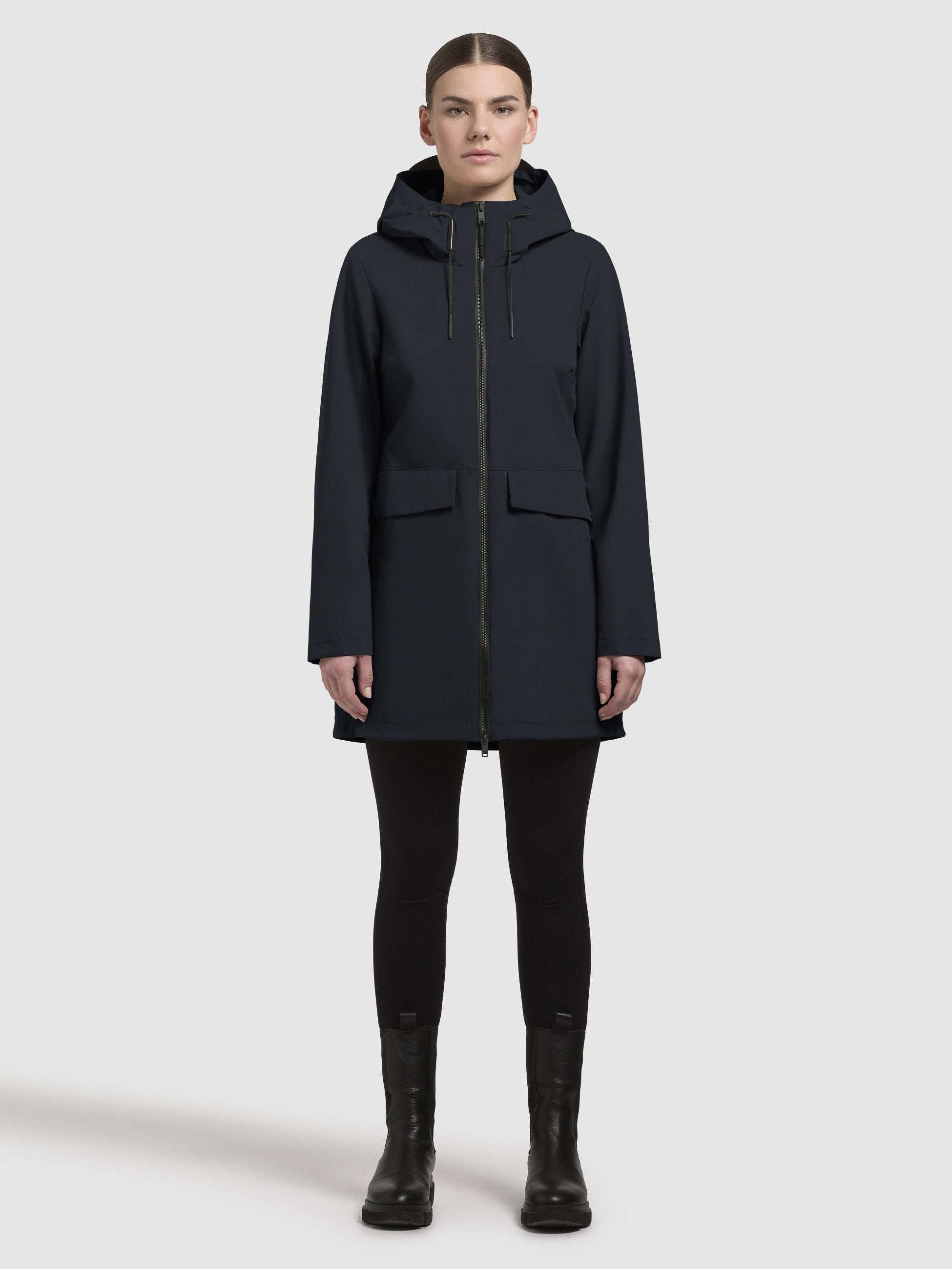 khujo-jacke-yoni-dunkelblau-wasserabweisende-regenjacke-damen image 1