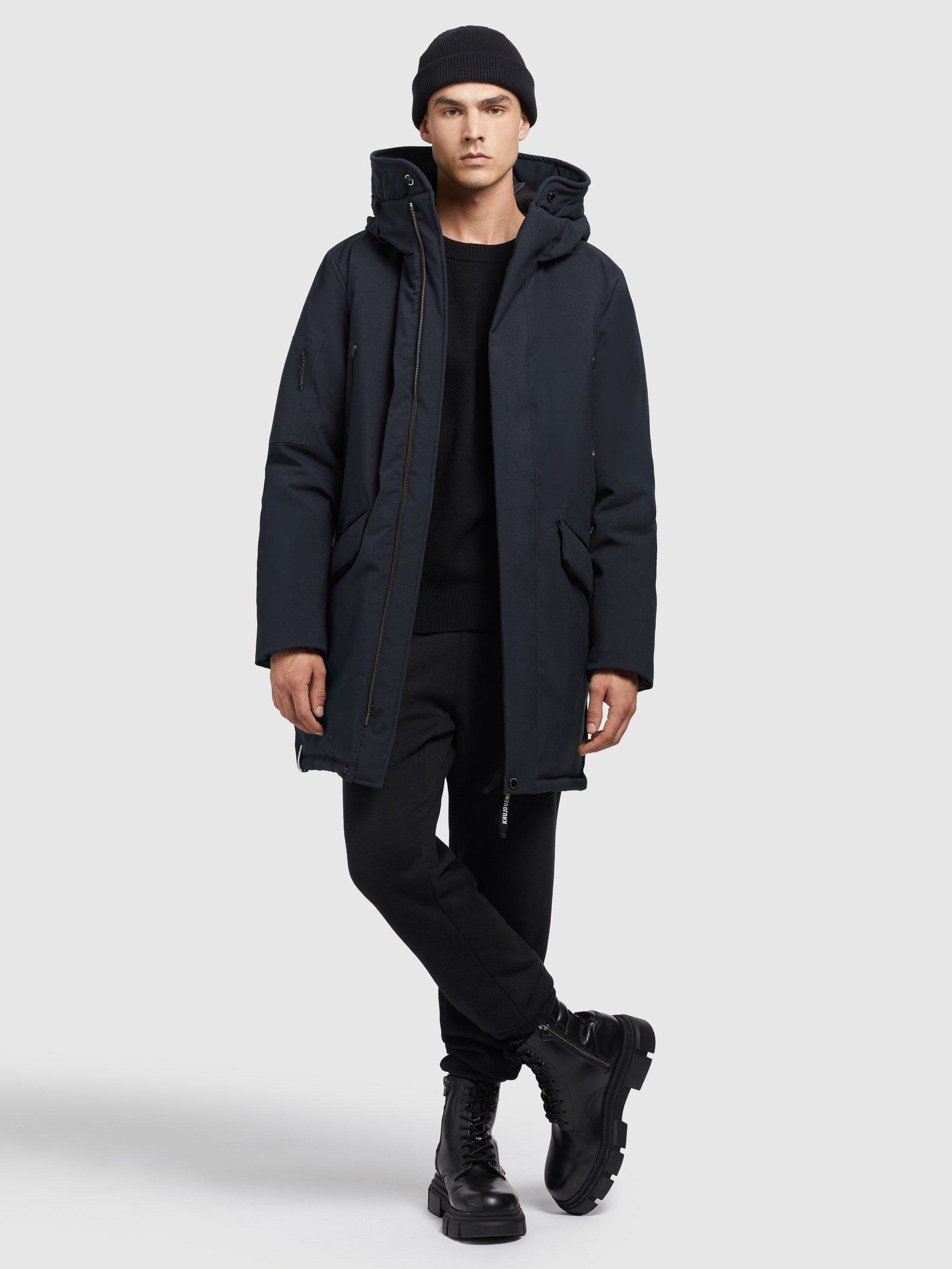 khujo-parka-mantel-carl2-dunkelblau image 2