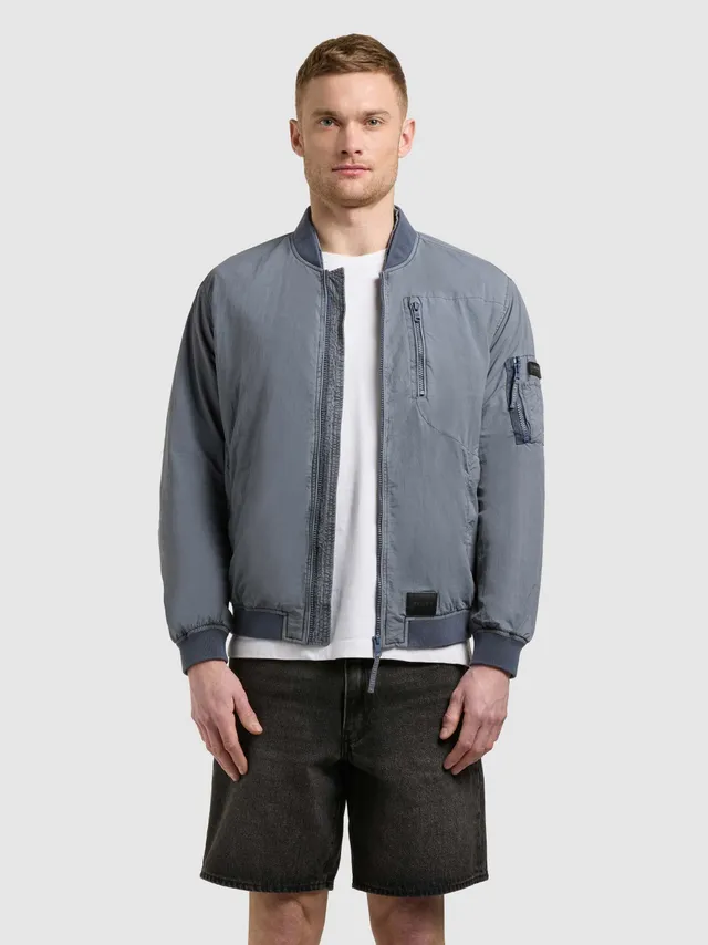 khujo-ibe-blousonjacke-misty-blue-garment-dye image 1