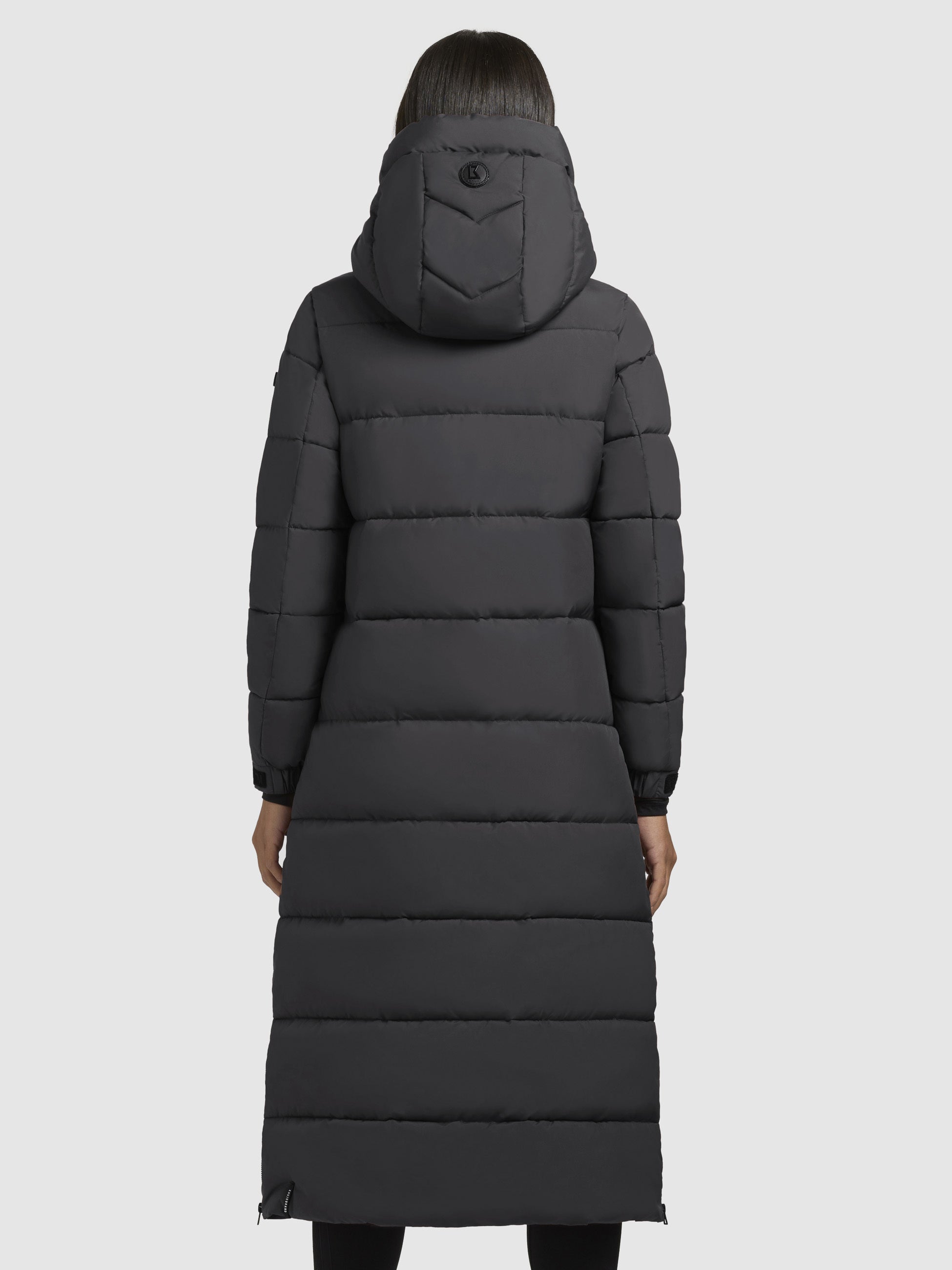 khujo-mantel-deria3-dunkelgrau-knielanger-steppmantel-slim-fit image 3
