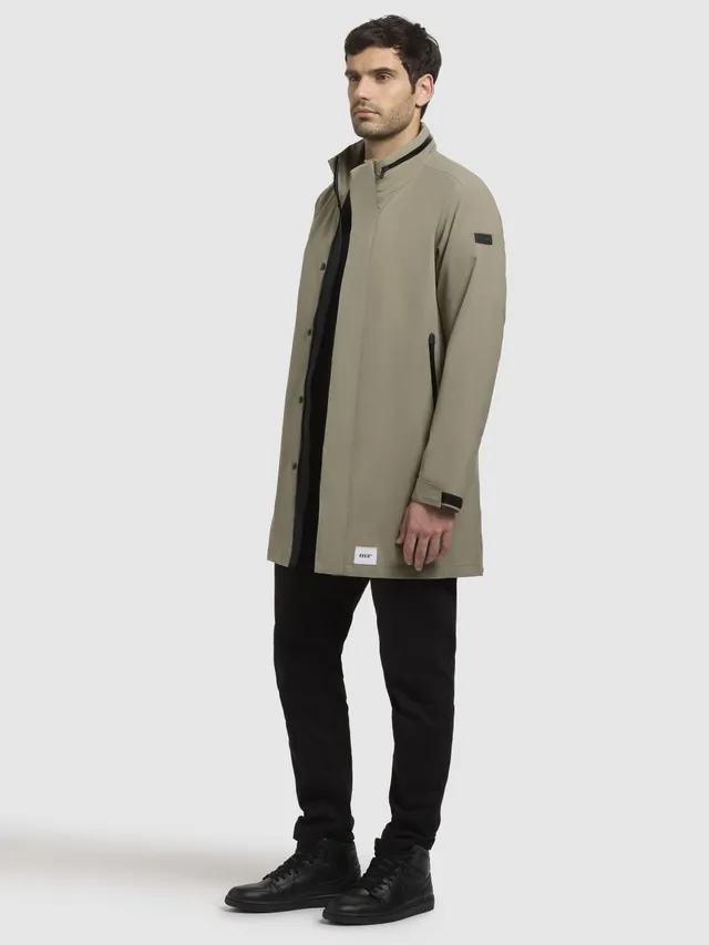 khujo-yimm-kurzmantel-graugr-n-sommerparka-regular-fit-mit-verstaubarer-kapuze image 1