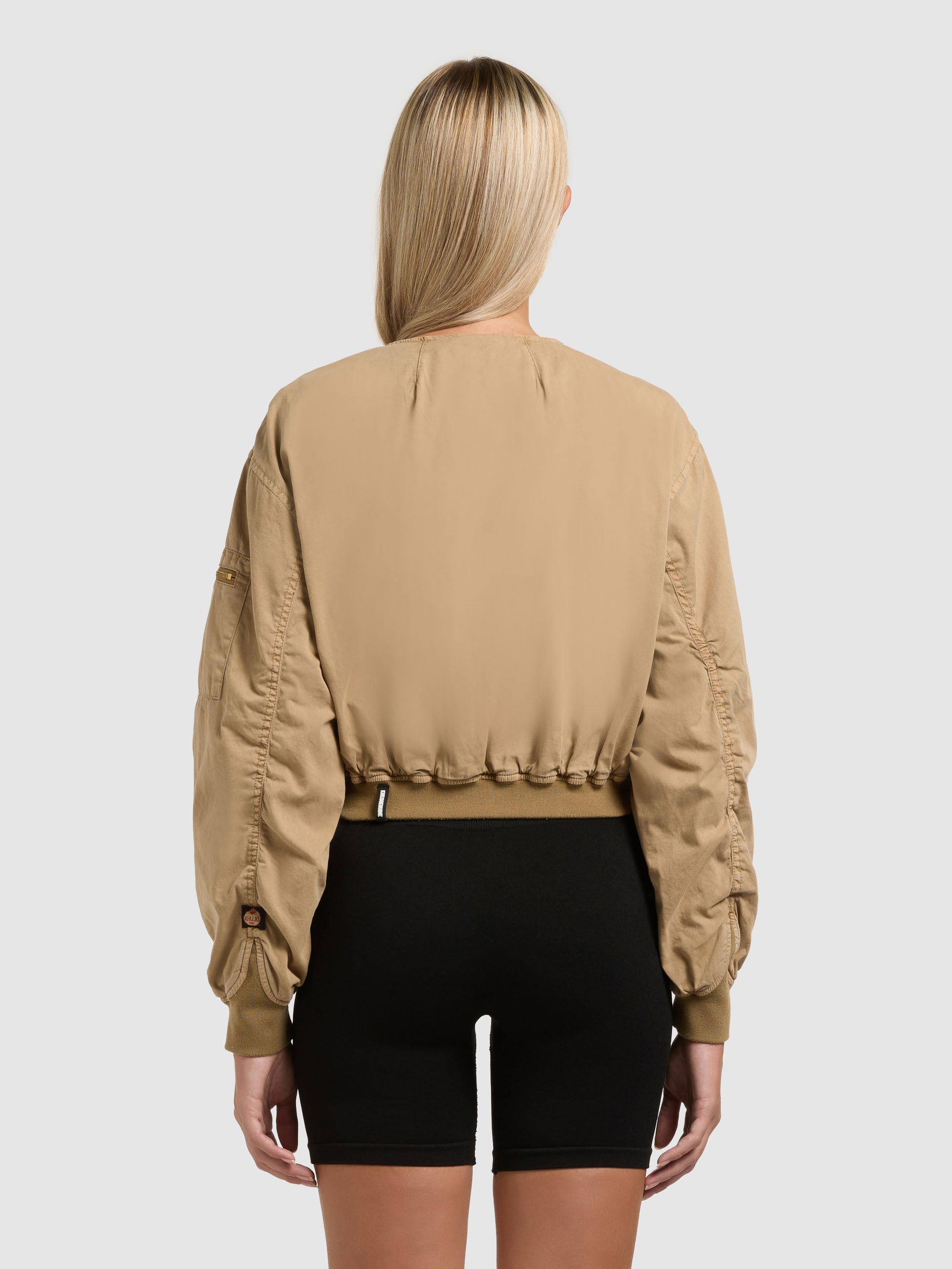 khujo-jacke-romy-dark-beige-kurze-blouson-cargojacke-damen image 3