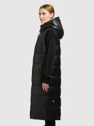 khujo-tourin3-satin-damen-weste-black-lange-wetterfeste-steppweste image 5