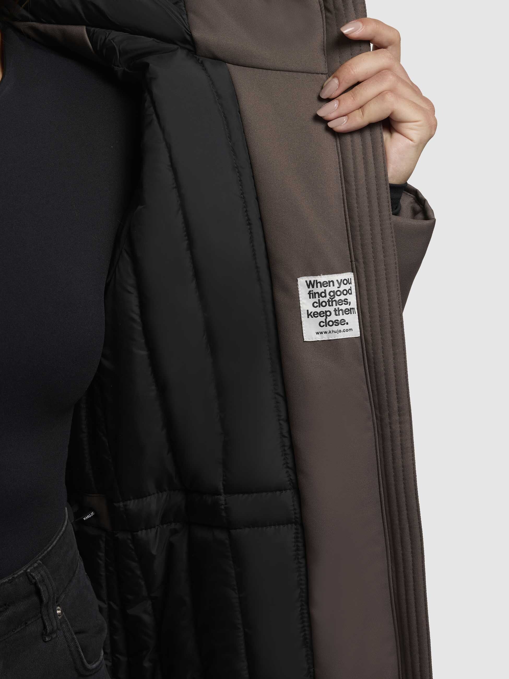 khujo-mantel-yaak3-taupe-dunkel-damen-parka-kurzmantel-wattiert-mit-gro-er-kapuz image 8