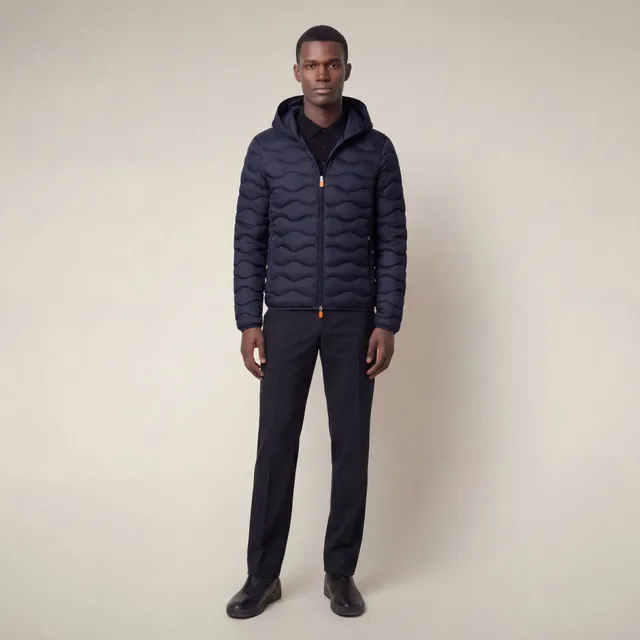 save-the-duck-reef-herren-steppjacke-mit-kapuze-navyblau image 1