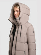 khujo-coat-deria4-greige-steppmantel-wadenlang-regular-fit image 7