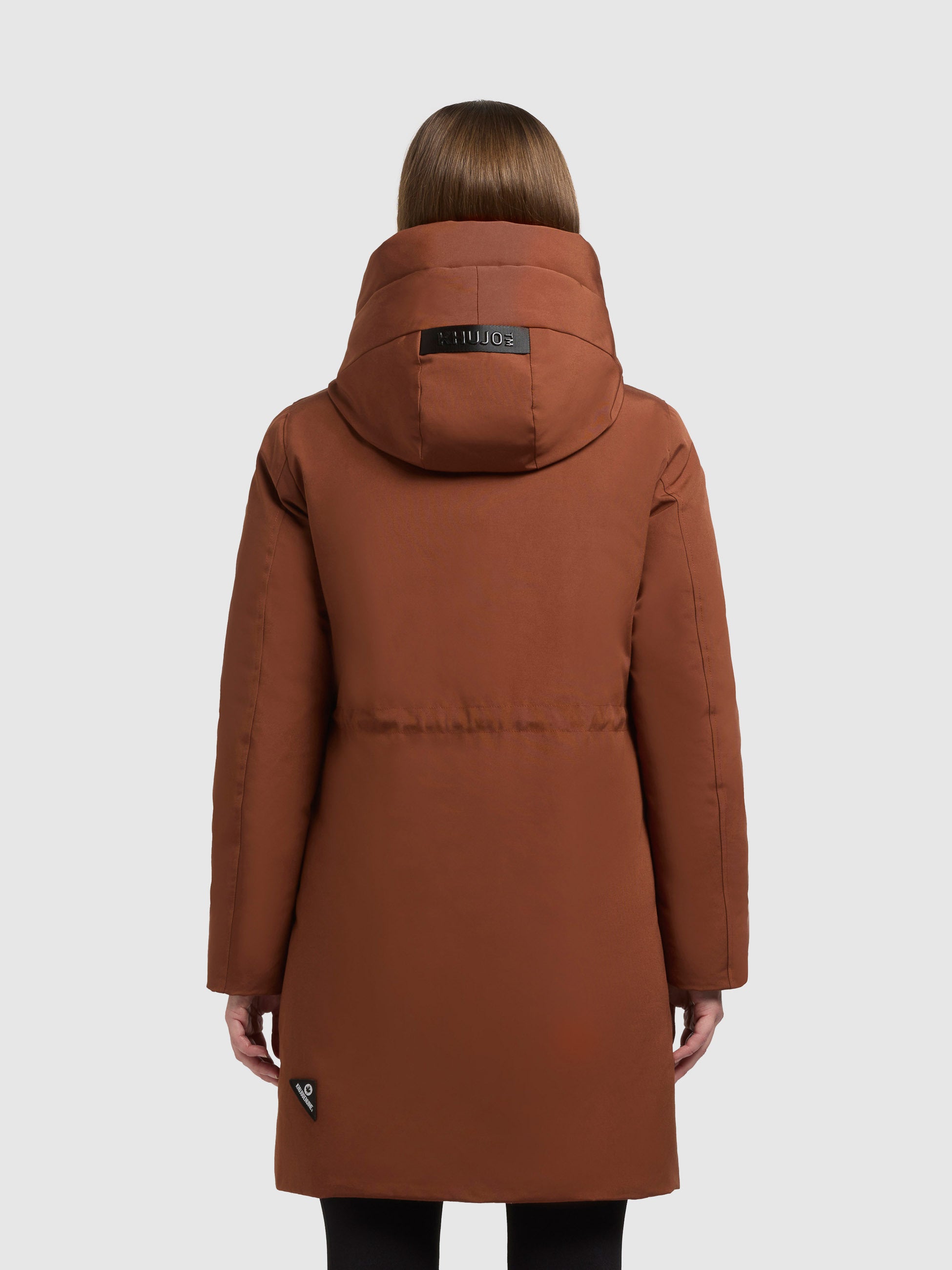 khujo-mantel-wedelia-with-inner-jacket-damen-kurzmantel-russet-brown image 3