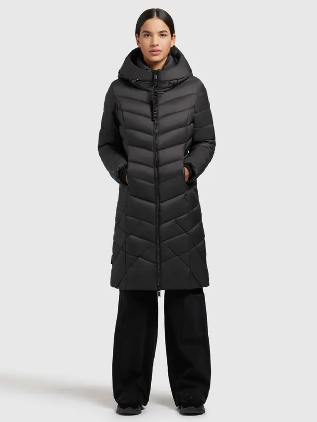 khujo-mantel-odana3-dark-gray-wattierter-steppmantel-knielang-damen image 1