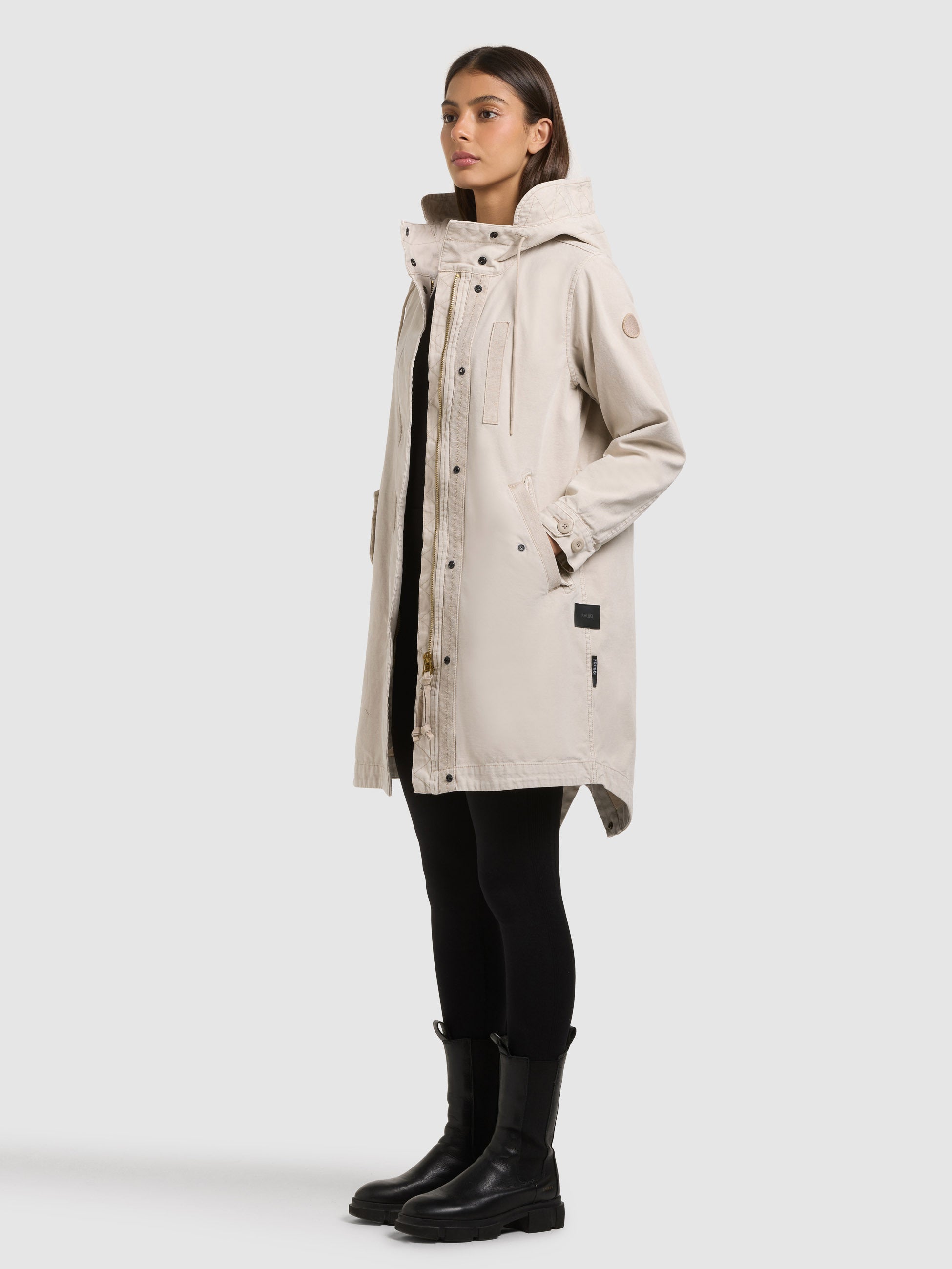 khujo-mantel-freya-greige-damen-parka-garment-dye-regular-fit image 6