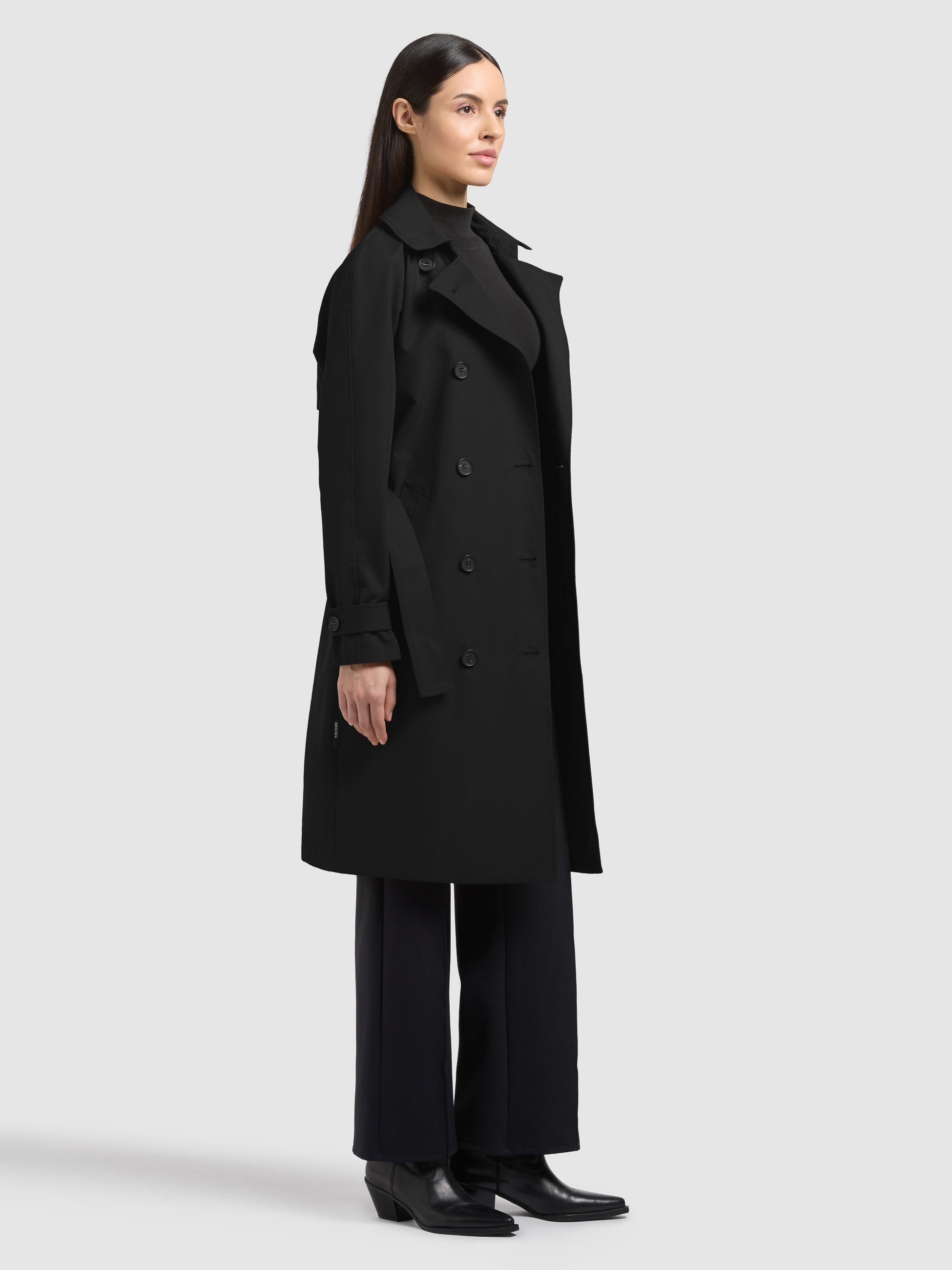 khujo-mantel-rula2-black-doppelreihiger-damen-trenchcoat-aus-baumwollgemisch-mit image 6