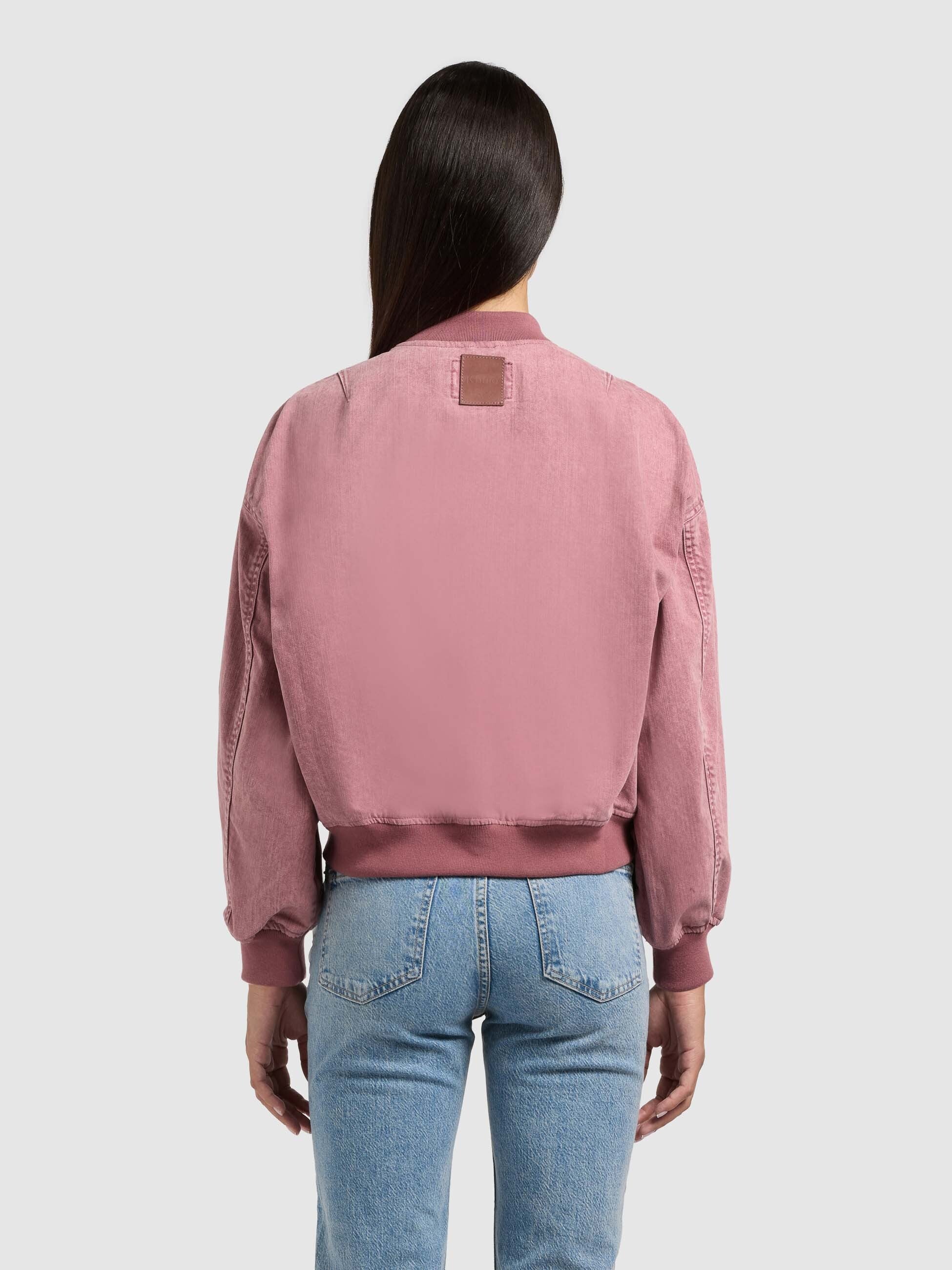 khujo-jacke-sissi-fuchsia-bomberjacke-blouson-damen image 3