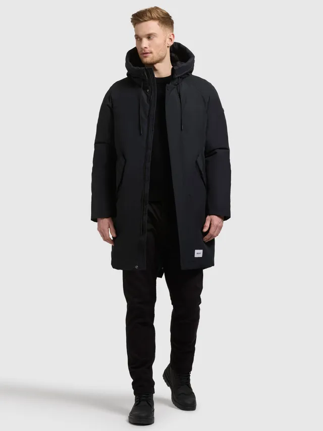 khujo-anth2-damen-mantel-port-blue-parka-mit-kapuze-und-magnetverschluss image 1