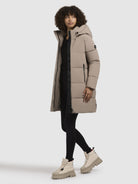 khujo-jacke-haya-matt-graubeige-damen image 2